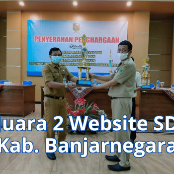SDN 2 Pesangkalan Raih Juara 2 Website SD Kab. Banjarnegara